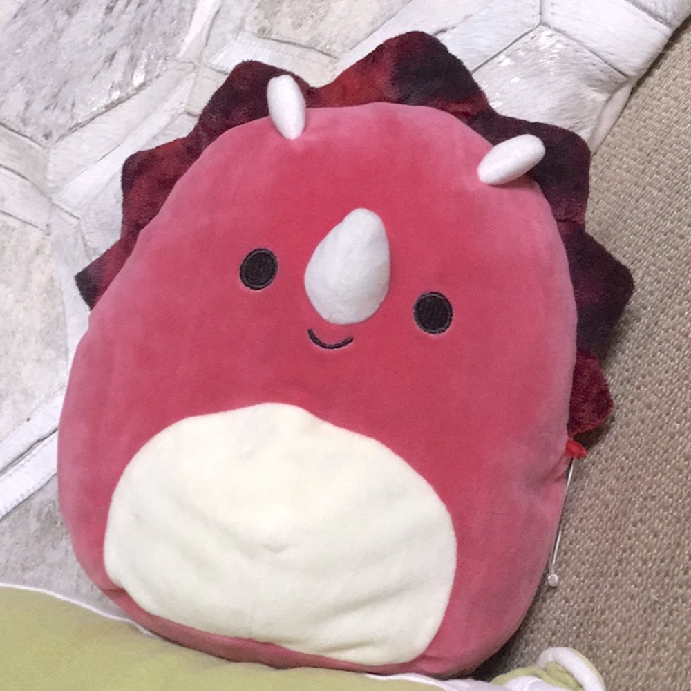 Tristan squishmallows Triceratops stuffy stuffed toy travel buddy festival Dino
